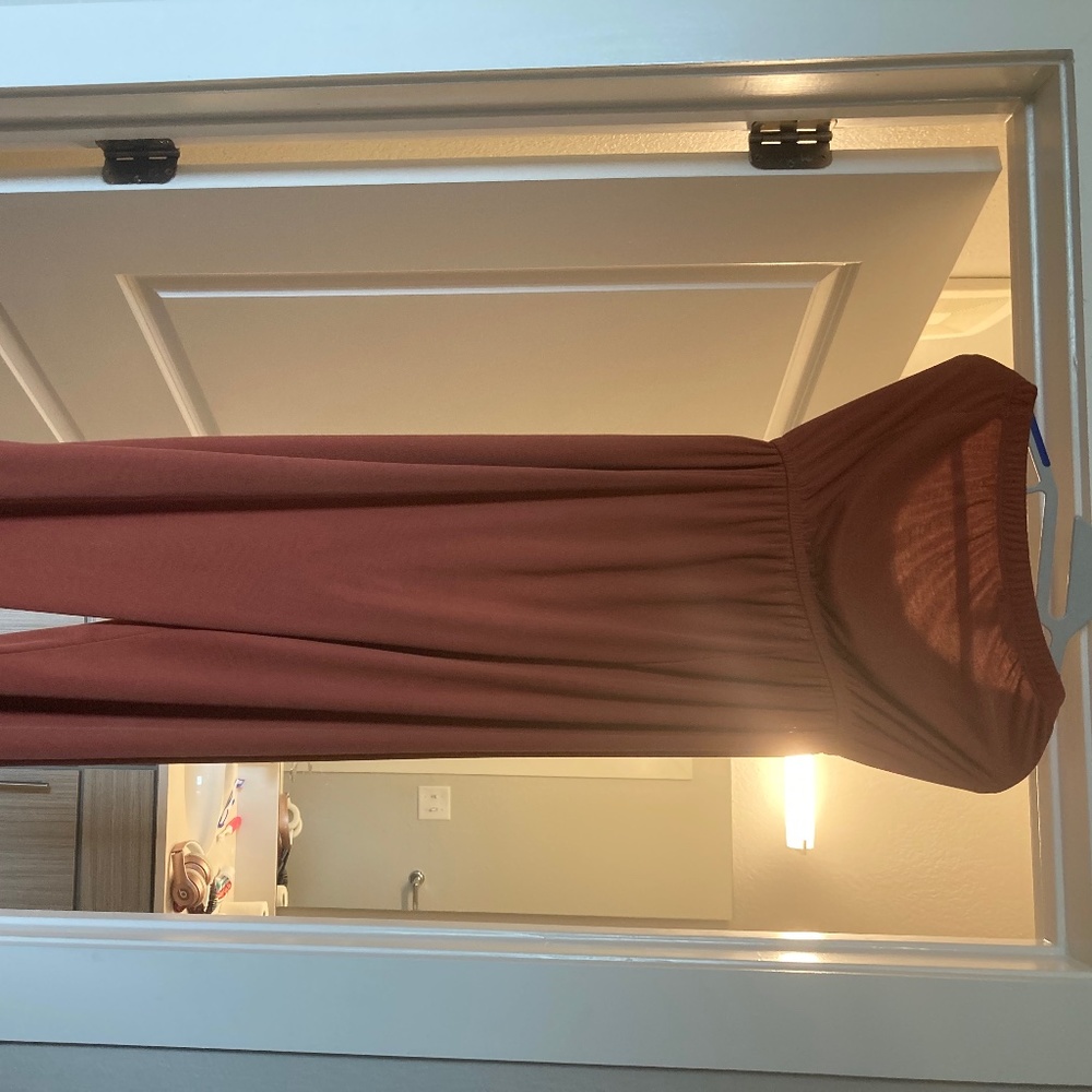 Burnt orange jumpsuit